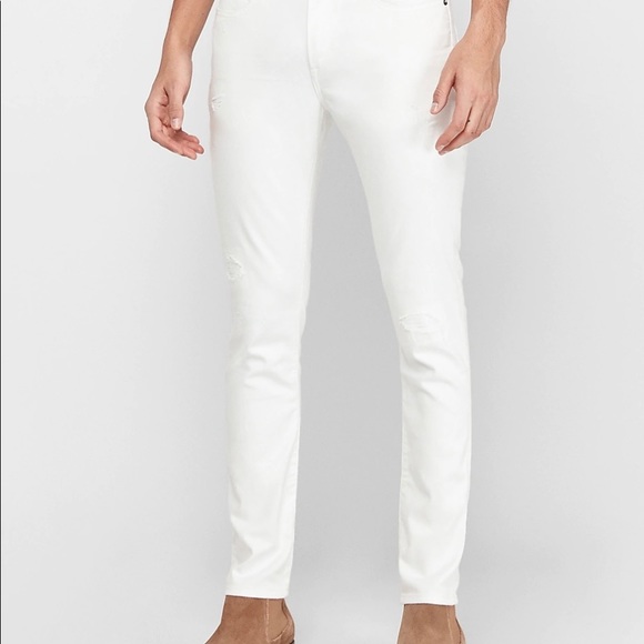 Express Men’s Hyper Stretch Ripped Jeans - Picture 2 of 4